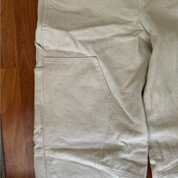 BALM WEARS: Cream high rise cargo jeans — Great condition; never been worn - Picture 3 of 4